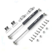 Plantex 12 Inch Hydraulic Gas Spring Stay Strut Pneumatic Lift Support with Cover/Cabinet Hinges Support/Capacity 10 KGS (100 N) - Pair of 1 (2 Pcs) (Silver)