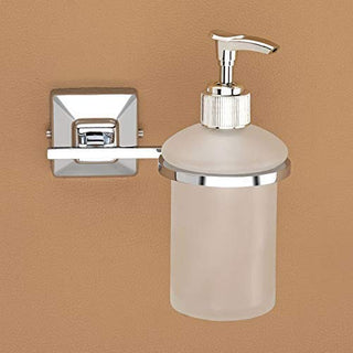 Plantex 304 Grade Stainless Steel Liquid Soap Dispenser/Shampoo Dispenser/Hand Wash Dispenser/Bathroom Accessories - Pack of 1, Squaro (Chrome)