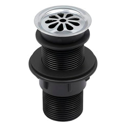 Plantex 4 Inch Waste Coupling for Washbasin/Nylon Thread Body with Brass Head Coupling/Coupling for Sink - Pack of 1 (BH-1116, Chrome)