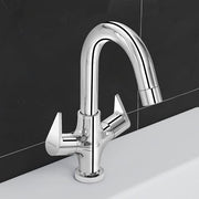 Plantex Pure Brass Wash Basin Tap with Water-Saving Aerator/Sink Tap for Kitchen Basin with 360° Swivel Spout for Kitchen and Basin Tap- 7 Year Warranty (PAC-1809-Chrome)
