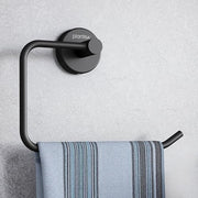 Plantex Towel Ring for Wash Basin/Towel Hanger for Wash Basin/Napkin Holder for Bathroom/Towel Hanger/Bathroom Accessories (Black - Half Square)
