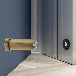 Plantex Door Back Stopper/Door Magnetic Stopper/Stainless Steel Wall Mounted Megnet Door Stopper/Gate Stopper for Door - (Brass Antique)
