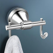 Plantex 304 Grade Stainless Steel Robe Hook/Cloth Hanger/Robe Hooks for Bathroom/Wall Hanging/Bathroom Accessories - Chrome (Niko)
