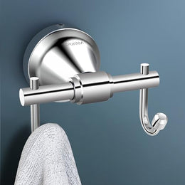 Plantex 304 Grade Stainless Steel Robe Hook/Cloth Hanger/Robe Hooks for Bathroom/Wall Hanging/Bathroom Accessories - Chrome (Niko)