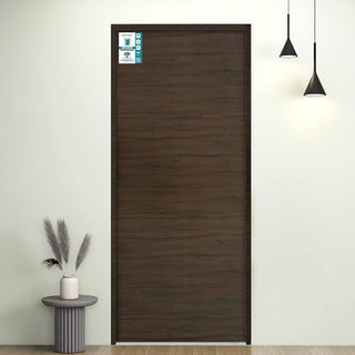 Plantex WPC Doors For Bathroom (30 Mm - Thickness)/Termiteproof Bathroom Door/2.25X6.75 Feet Wooden Finished Door For Home/Balcony/Office/Kitchen, Density-600 (27X81 Inch, 22 Kg- Charcoal Oak), Brown