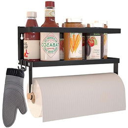 Plantex Alloy Steel Wall Mount Magnetic Spice Corner Shelf Rack For Refrigerator,Spice Storage Fridge Shelf For Kitchen Organizer,Easy To Use,Drill Free-Bathroom Accessories