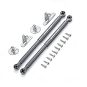 Plantex 10 Inch Hydraulic Gas Spring Stay Strut Pneumatic Lift Support/Cabinet Hinges Support/Capacity 10 KGS (100 N) - Pair of 1 (2 Pcs) (Silver)