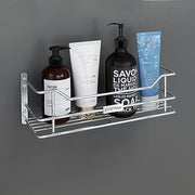 Plantex Bathroom Shelf for Wall/Stainless Steel Shelf for Kitchen with Railings/Perfume Rack/Bathroom Organiser (12 inch, Chrome)