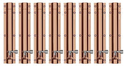 Plantex Stainless Steel 8 inch Tower Bolt/Tower Bolt for Home,Offices Doors and Windows/Tower Bolt for Main Door/Door Latch/Kundi/Chitakini/Door Latch for Windows (Rose Gold, Pack of 8)