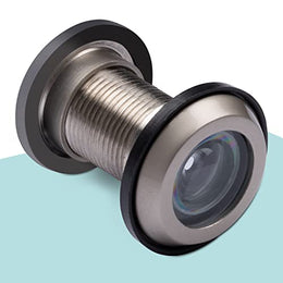 Plantex Door Eye Viewer/Eye Hole for Main Door/Door Lens/Door Eye/Peephole for Main Door/Eye Viewer for Safe Secure Home - Pack of 4 (Satin)