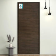 Plantex WPC Doors for Bathroom (25 mm - Thickness)/Waterproof and Termiteproof/2.5x7 Feet Wooden Finished Door for Home/Balcony/Office/Kitchen,Density-600 (30x84 inch,22 kg- Charcoal Oak), Black