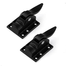 Plantex Cabinet Latch Ã¢â‚¬â€œ Heavy-Duty Hatch Case Bolt for Storage Units, Toolboxes, Kitchen Cabinets & Cupboards - Pack of 2 (Black)