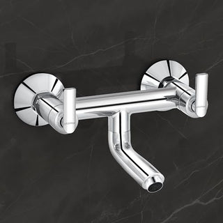 Plantex Pure Brass Bal-516 Non Telephonic Wall Mixer with Water Saving Aerator/Mixer Tap for Bathroom with Brass Wall Flange and Teflon Tape-7 Year Warranty(Mirror Chrome)