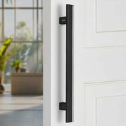 Plantex 12 Inch Main Door Handle/Aluminium Handle for Door/Black Pull-Push Handle for Home/Office/3 Years Warranty Pack of 1 (APS-612, Black)