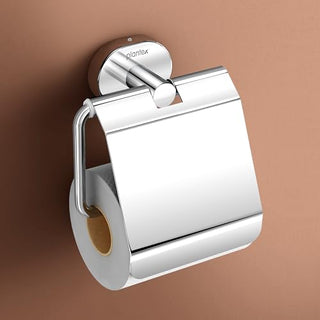 Double Roll Toilet Paper Holder Dispenser Side By Side With Shelf Storage Commercial