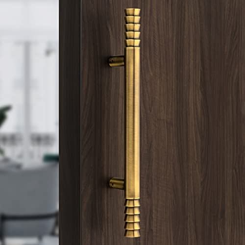 Plantex Heavy-Duty Golden Lotus 14 Inch Main Door Handle for Home