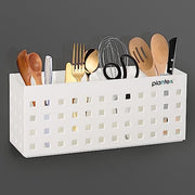 Plantex Magnetic Refrigerator Shelf/Self-Adhesive Storage Organiser for Kitchen/Magnetic Shelf for Fridge/Spice Rack for Kitchen (White)