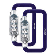 Plantex 3-Digit Code Combination Lock/Number Lock/Portable Luggage Lock/Travel Lock for Briefcase/Laptop Bags - Pack of 2 (Blue)
