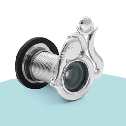 Plantex Door Eye Viewer/Solid Brass Eye Hole for Main Door/180 Degree Ultra Clear Doors Viewer for Safe and Secure Home/Office/Hotel - Pack of 1 (Chrome)
