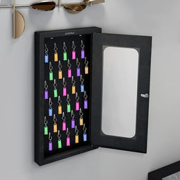 Plantex GI Steel Key Storage Box/Key Cabinet with 30 Key-Holders with Lock for Home/Key Holder for Office/Hotel/Companies - Wall Mount (Black)