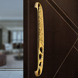 Plantex Heavy Duty Door Handle/13-inches Main Door Handle/Pull Push Door Handle/Door & Home Decor - Pack of 1 ( 311-PVD Gold Finish) - 3 years Warranty