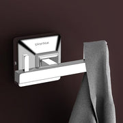 Plantex 304 Grade Stainless Steel Robe Hook/Cloth-Towel Hanger/Door Hanger-Hook/Bathroom Accessories - Pack of 1, Squaro (Chrome)