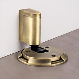 Plantex Door Stopper for Home/Floor Mounted Door Holder/Door Stopper for Hotel/Office/Stops for Door - Pack of 1 (Brass Antique)