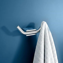 Plantex Robe Hook for Bathroom/304 Grade Stainless Steel Towel Hook/Cloth Hanger/Bathroom Accessories - Pack of 1 (Regent, Chrome)