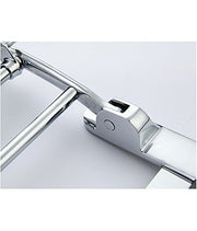 Plantex Stainless Steel Folding Towel Rack for Bathroom/Towel Stand/Towel Hanger/Towel Bar/Bathroom Accessories - 18 Inch (Pack of 2)