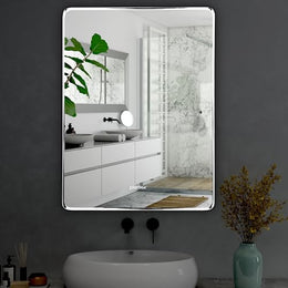 Plantex Unframed Unframed Mirror for Bedroom/Bathroom/Dressing Room/Living Room/Entryway/Wall - Rectangle Shape (18 X 24 Inch)