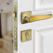 Plantex Main Door Lock/Mortise Lock for Doors - Robust Door Handle for Home with Brass Locks Body & Cylinder (PT-014, Brass Antique & Gold)