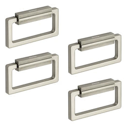 Plantex Rajwadi Drawer Kadi/Drawer Handle/Kadi for Drawers/Pull-Push Kadi for Home/Office Cabinet - Pack of 4 (Satin White)