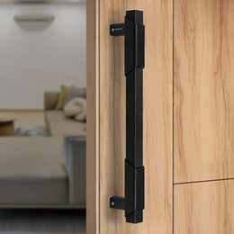 Plantex Door Handle/14 Inch Main Door Handle/Aluminium Door Handle/Pull-Push Door Handle/Door Accessories/3 Years Warranty (Pack of 1, Black)