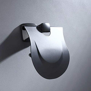 Plantex Space Aluminum Toilet Paper Roll Holder/Toilet Paper Holder/Tissue Paper Roll Holder for Bathroom Accessories (Black)