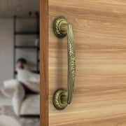 Plantex 10 Inch Main Door Handle for Wooden Doors - Pull-Push Handle Accessory (Pack of 1, Brass Antique)