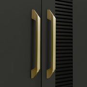 Plantex Cabinet Handle/Kitchen Cabinet Door Handle/Wardrobe/224 mm Cupboard Handle/Door Pull-Push Handle for Home/Office - Pack of 2 (Brass Antique)