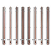 Plantex Heavy Duty 12-inch Joint-Less Tower Bolt for Wooden and PVC Doors for Home Main Door/Bathroom/Windows/Wardrobe - Pack of 8 (703, Rose Gold and Chrome)