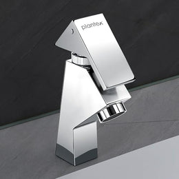Plantex Brass Pillar Cock Tap for Wash Basin/Water Tap/Deck Mounted with German Aerator and Teflon Tape Mirror Chrome Finish 7-Year Warranty by Plantex (PRI-303)