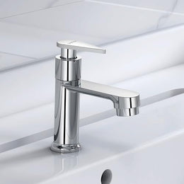 Plantex Pure Brass Pillar Tap for Wash Basin Tap/Water Tap with Water Saving Nozzle/Tap for Wash Basin-7 Year Warranty by Plantex (LEA-703-Mirror Chrome)