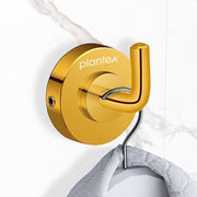 Plantex 304 Grade Stainless Steel Robe Hook/Cloth-Towel Hanger/Napkin Hanger/Bathroom Accessories Pack of 1, Daizy (Golden)