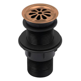 Plantex Brass with Nylon 4 inch Full Thread Waste Coupling for Wash Basin/Coupling for Sink - Pack of 1 (BH-1116, Rose Gold)