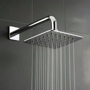 Plantex Stainless Steel 100 mm Rain Flow Overhead Shower with Water Saving Nozzle/Bathroom Shower/Adjustable Shower Head for Bathroom without Arm - (APS-617-Chrome)