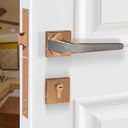 Plantex Premium Door Lock with 3 Years of Warranty/Main Door Lock for Home/Mortise Lock for Door - Main Door Lock Set (7091-PVD-Choco & Satin Black Matt)