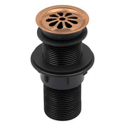 Plantex Brass with Nylon 6 inch Full Thread Waste Coupling for Wash Basin/Coupling for Sink - Pack of 1 (BH-1116, Rose Gold)