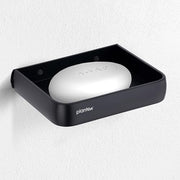 Plantex Aluminium Soap Holder for Bathroom/Soap Case/Soap Stand/Bathroom Accessories - Pack of 1 (1504, Black)