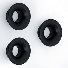 Plantex Knobs for Drawers/Round Drawer Knobs for Cabinets/Pull-Push Knob for Kitchen/Bedroom Drawer - Pack of 3 (Black)
