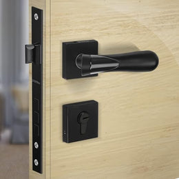 Plantex Premium Door Lock with 3 Years of Warranty/Main Door Lock for Home/Mortise Lock for Door - Main Door Lock Set (593 - Black)