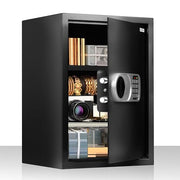 Plantex 56 Litres Safe Locker for Home/Safety Locker Box with Electronic Keypad & Emergency Keys/Master & User Code Access with LED Light/Tijori Box/2 Years Warranty By Plantex - Black