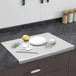 Plantex Large Chopping Board Stainless Steel/Scratch-Resistant Chopper Board/Non-Slip, Odour-Proof & Bacteria-Resistant Cutting Pad for Kitchen