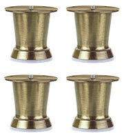 Plantex Heavy Duty Cone Shape 3 Inch Furniture Sofa Legs for Table/Sofa Support Legs/Sofa Furniture Leg/Table Leg/Set of 4 Pcs - (Brass Antique)